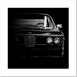 BMW 3.0CSL (1972–1975)  Black And White Cars Form Posters and Art